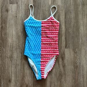 Chubbies One Piece Swimsuit Size Small | Flamingo Pineapple Print | Adjustable